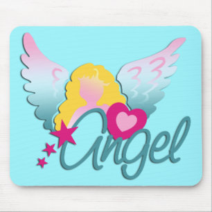 Angels Love cyaan Muismat