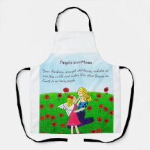 Angels Love Mam All-Over Print Apron