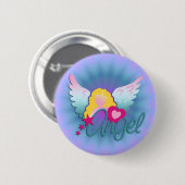 Angels Love Ronde Button 5,7 Cm (Voorkant /achterkant)