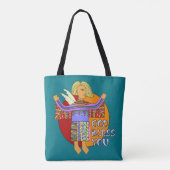 Angels Love verzonden door God + jouw ideeën Tote Bag (Achterkant)