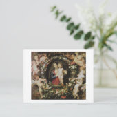 Angels Madonna en Child Rubens Fine Art Briefkaart (Staand voorkant)