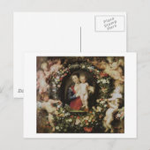 Angels Madonna en Child Rubens Fine Art Briefkaart (Voorkant / Achterkant)