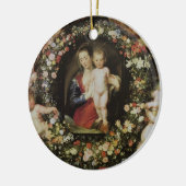 Angels Madonna en Child Rubens Fine Art Keramisch Ornament (Links)