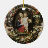 Angels Madonna en Child Rubens Fine Art Keramisch Ornament (Achterkant)