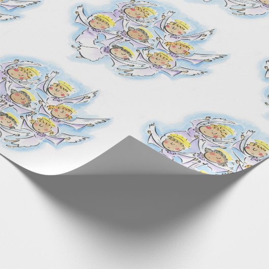 Angels Magnet Cadeaupapier (Hoek)