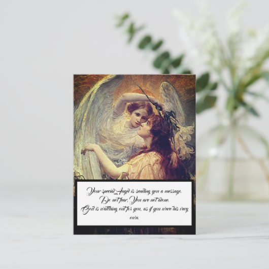 Angels Message briefkaart (Staand voorkant)
