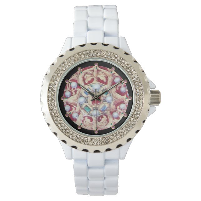 ANGELS MET ANTIEK JEWELS, GEMSTONES, PEARLS HORLOGE (Voorkant)