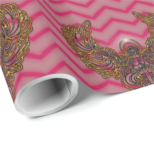 Angels met de Amour of God Kerstmis Cadeaupapier (Rol Hoek)