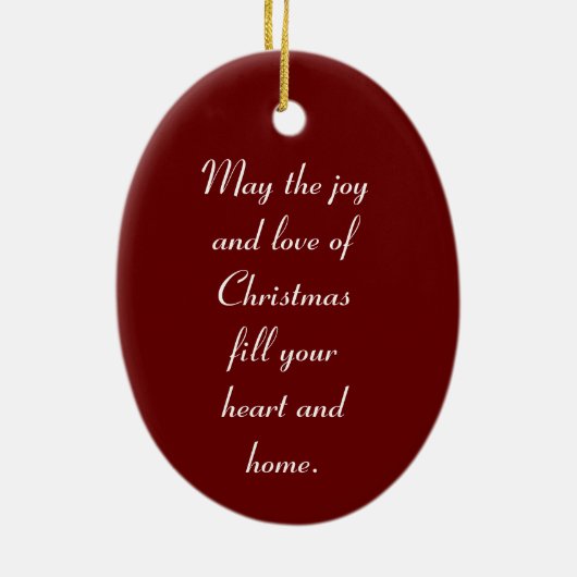 Angels met Jezus Keramisch Ornament (Achterkant)