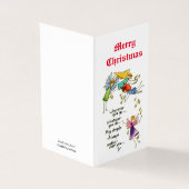 Angels met jou bij kerstWaterverf Art Kaart (Buitenkant)