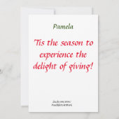 Angels met jou bij kerstWaterverf Art Kaart (Achterkant)