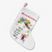 Angels met jou bij kerstWaterverf Art Kleine Kerstsok (Voorkant (Hangend))