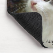 Angels met Whiskers (kitten) Mousepad Muismat (Hoek)