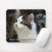 Angels met Whiskers (kitten) Mousepad Muismat (Met muis)