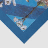 ANGELS MET WITTE LIJNEN Blauwe Kerstmis Tissuepapier (Detail)