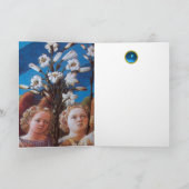 ANGELS MET WITTE LIL FEESTDAGEN KAART (Binnen)