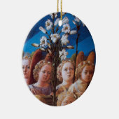 ANGELS MET WITTE LIL KERAMISCH ORNAMENT (Rechts)