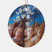ANGELS MET WITTE LIL KERAMISCH ORNAMENT (Links)