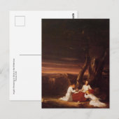 Angels Ministering Christus in Wilderness, Cole P Briefkaart (Voorkant / Achterkant)