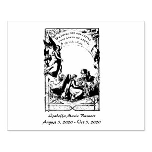 Angels Miskrak Stillborn condoléances voor Baby Rubberstempel