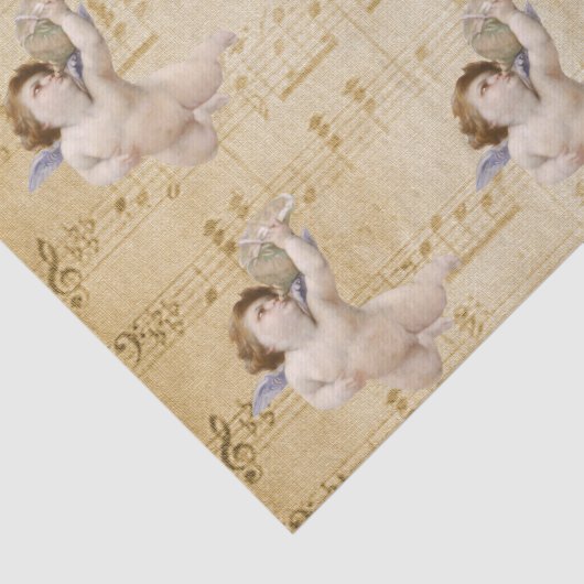 Angels Musical Notes Sheet Tissue Paper Tissuepapier (Detail)