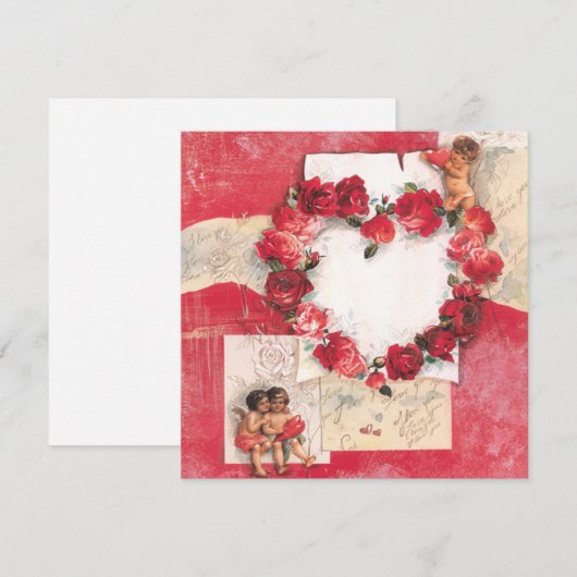 Angels of love feestdagenkaart (Voorkant / Achterkant)