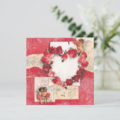 Angels of love feestdagenkaart (Staand voorkant)