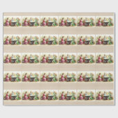  Angels omringend Baby Jezus en Mary Cadeaupapier (Vlak)