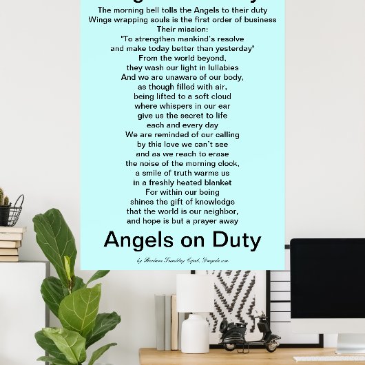 Angels on Duty - Groot Poster (Thuiskantoor)