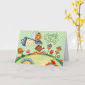 Angels on Duty - Wenskaart Kaart (Gele Bloem)