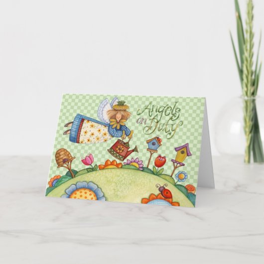 Angels on Duty - Wenskaart Kaart (Voorkant)