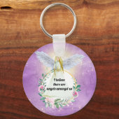 Angels onder de Amerikaanse conservatieve engelvri Sleutelhanger (Voorkant)