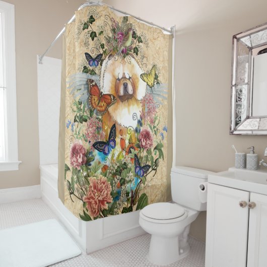 ANGELS ONDER US Chow-douchergordijn Douchegordijn (In situ)