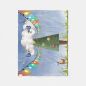 Angels op de kerstboom met hoge decortering fleece deken (Voorkant)