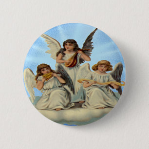 Angels op een Button van de wolk