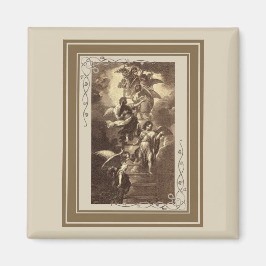 Angels op een hemellichaam magneet (Voorkant)
