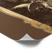 Angels op een hemellichaam poster (Hoek)