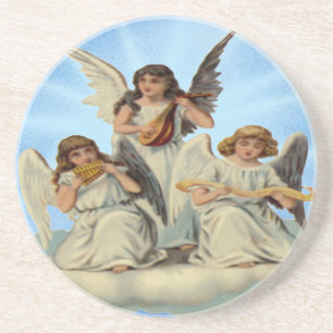 Angels op een Onderzetter van de wolk
