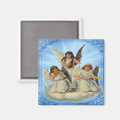 Angels op een wolkenmagneet magneet (Voorkant / Achterkant)