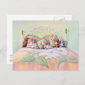 ANGELS OP MIJN BED DOOR SHARON SHARPE BRIEFKAART (Voorkant / Achterkant)