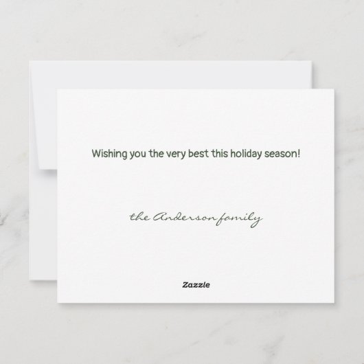 Angels op  tekst met hoge gedecorbeerde structuur feestdagenkaart (Achterkant)