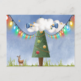 Angels op  tekst met hoge gedecorbeerde structuur feestdagenkaart