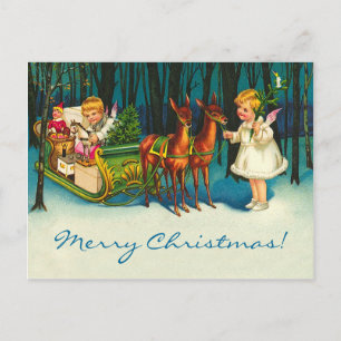 Angels op weg feestdagenkaart