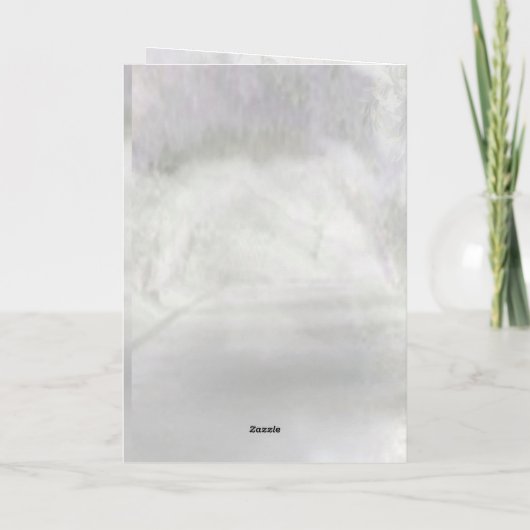 Angel's Pathway Feestdagen Kaart (Achterkant)