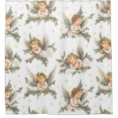 Angels Pattern Douchegordijn (Voorkant)