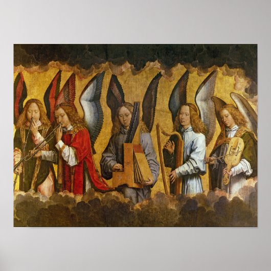 Angels Playing Musical Instruments Poster (Voorkant)