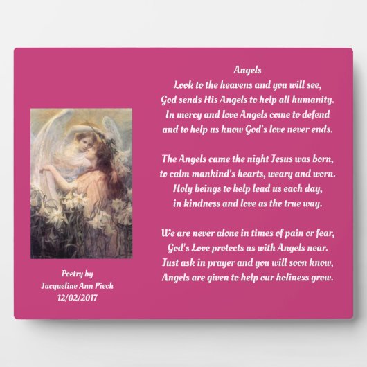 Angels Poetry Fotoplaat (Voorkant)