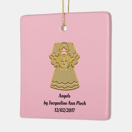 Angels Poetry Keramisch Ornament (Links)