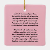 Angels Poetry Keramisch Ornament (Achterkant)