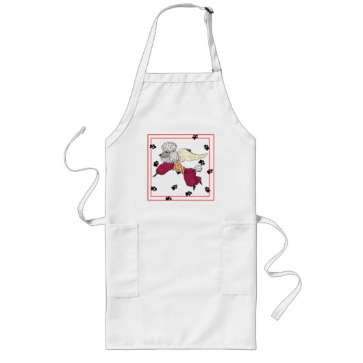 Angels Poodle Apron van Gulliver Lang Schort (Voorkant)